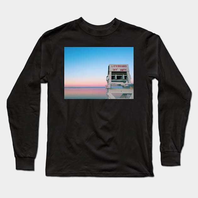 Pastel Beach Sunrise New England Summer Long Sleeve T-Shirt by offdutyplaces